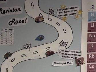 Revision race for GCSE and A level students - made for chemistry but can be adapted to any subject