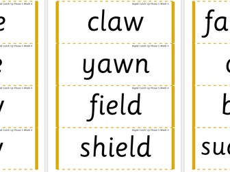 Rapid Catch Up Phase 5 Week 4 (Supports Little Wandle)