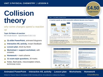Edexcel IGCSE Chemistry Unit 3 – Physical Chemistry: Lesson 9, Collision Theory