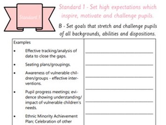 Teacher Standards' Notebook (Printable and Digital)