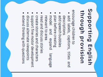 Adult support in provision documents