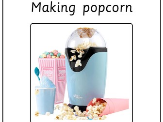 Making popcorn (popcorn maker) instructions (SEN - inPrint)