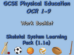 Skeletal System GCSE OCR PE (1.1a) Work booklet