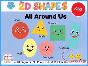 2D Shapes All Around Us | Free Maths Worksheet