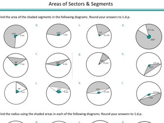 Areas of Sectors and Segments