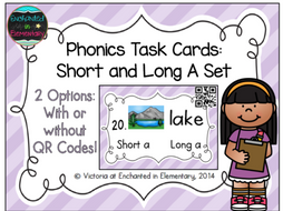 Phonics Task Cards: Short and Long A