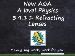 AQA A Level Physics 3.9.1.1 Refracting Lenses