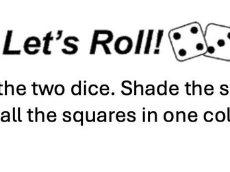 Theoretical Probability and Experimental Probability (Rolling 2 dice experiment)