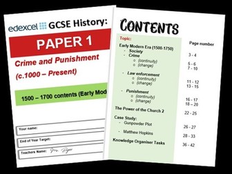 Edexcel Crime and Punishment Revision Guide (Book 2 - Early Modern)