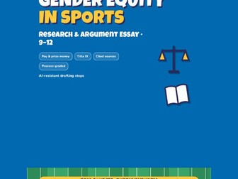 Gender Equity in Sports Argument Essay | Title IX, Equal Pay | AI-Proof 9-12