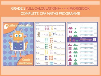 Grade 1 CPA Maths Mastery Workbook