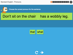 Pronouns - Interactive Activity - KS3 Spag