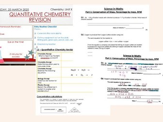 AQA GCSE Quantitative Chemistry Revision Lesson