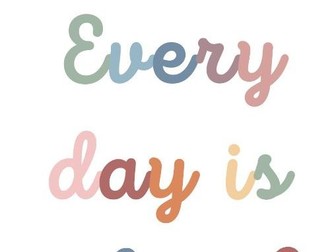 "Every Day is a Fresh Start" Classroom Poster