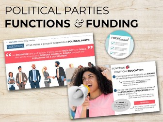 Political Parties Functions & Funding - Edexcel A Level Politics