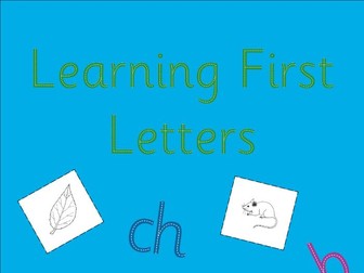 LEARNING FIRST LETTERS