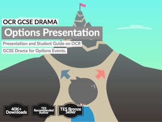 OCR GCSE Drama Options Presentation and Student Guide