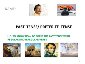 Preterite Tense in Spanish regular & irregular verbs