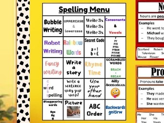 Classroom Spelling Activity Idea Poster