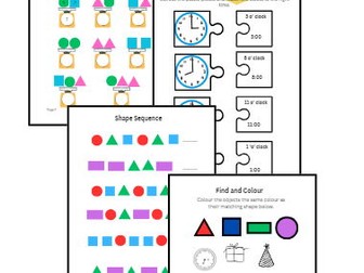 Maths Life Skills Activity Pack