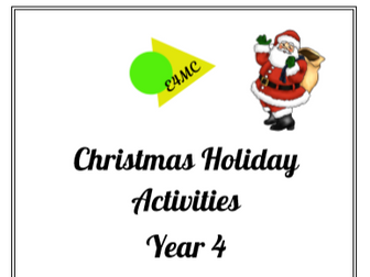Christmas Holiday Maths and Literacy Activities for Year 4