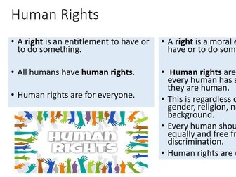 Politics and Governance Lesson 10 – Human Rights - IGCSE Global Citizenship