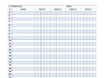 Attendance and grading page