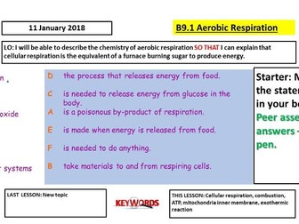 AQA B9.1 Aerobic Respiration