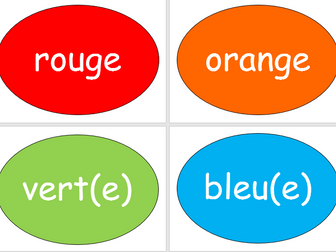 Numbers and colours in French display