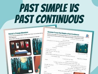 Past Simple & Past Progressive Exercises & No Prep Lesson | Past Tenses Practice