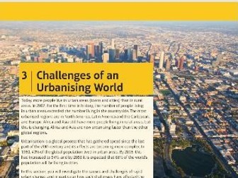 GCSE Geography - Edexcel B - Challenges of an Urbanising World