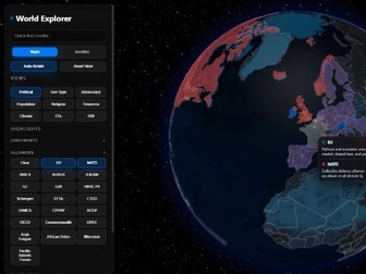 Interactive World Explorer: Geography & Modern Studies