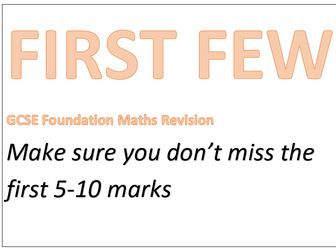 Basic Practice Qs GCSE Maths Foundation Questions (pg 1)