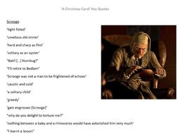 'A Christmas Carol' Character Quotes English GCSE Revision  Teaching