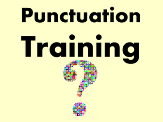 WRITING Staff Meeting: Punctuation (English, INSET, Training)