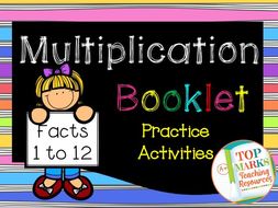 1 12 multiplication booklet teaching resources