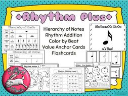 Music Addition Worksheets with Coloring