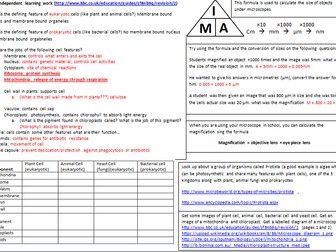 Independent pupil work booklet Biology GCSE