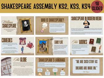 Shakespeare Assembly KS2, KS3, KS4