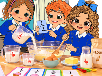 year 3 fractions - interactive mystery reveal game