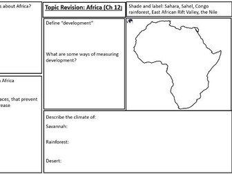 KS3 Geography Africa Revision