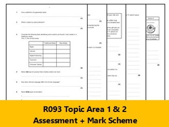 Creative iMedia J834 - R093 Topic Area 1 & 2 - Practice Exam Paper