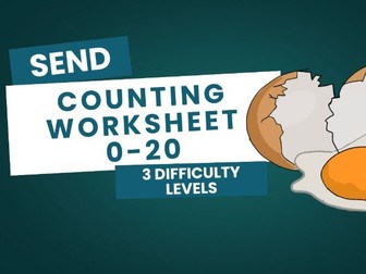SEND Number Worksheets 0-20 | Differentiated Counting Activities