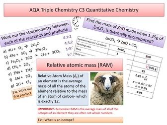 AQA Triple C3  Quantitative Chemistry