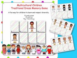 Multicultural Children of the World Memory Game