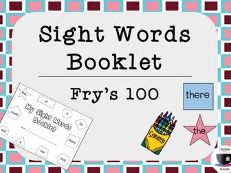 Fry's First 100 Sight Words Booklet - Colour the Shape