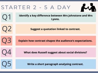 Blood Brothers-100 x '5 a day' Starters