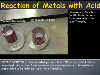 AQA GCSE Trilogy - Chemistry - Reaction of Metals with Acids