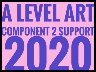 AQA A Level ArtComponent 2 Student Support 2020