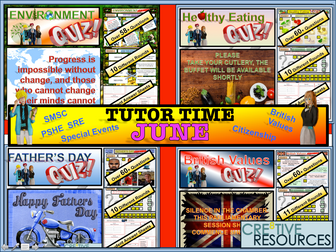Tutor time activities - June